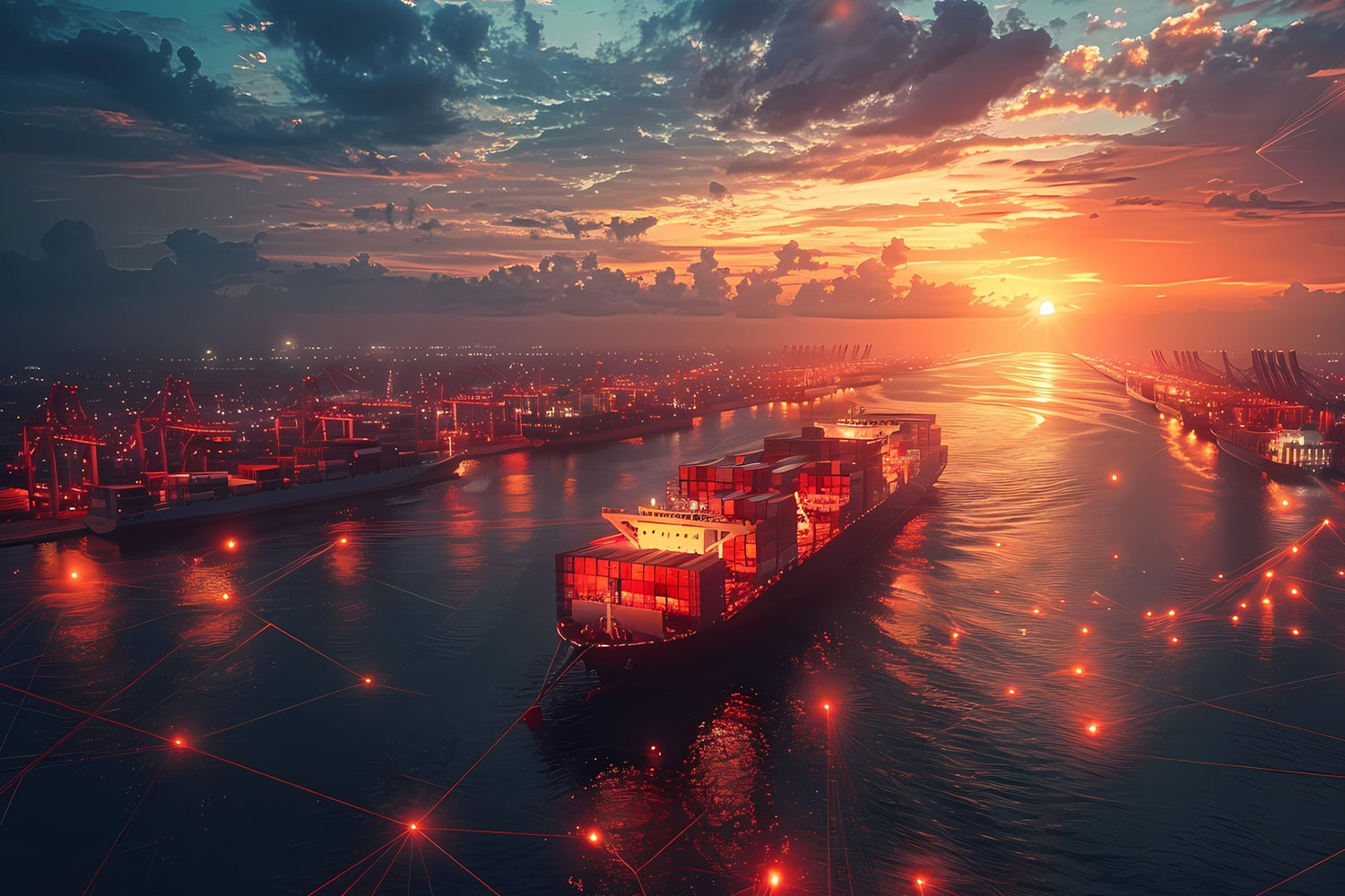 Red Sea and adjacent maritime corridors